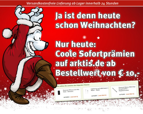 Nur heute: Sofortprämien auf arktis.de